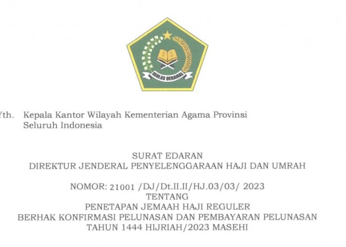 Calon Jemaah Haji Provinsi Bengkulu Diminta Segera Lunasi Biaya Keberangkatan. Berikut Rincian Jemaahnya