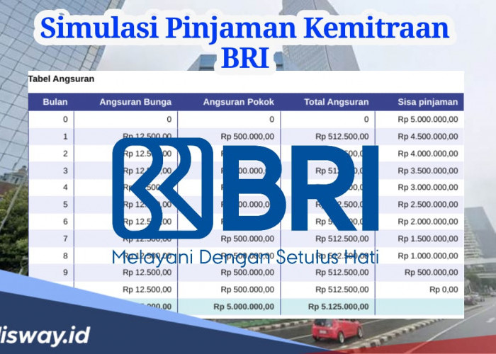 Cek Simulasi Pinjaman Kemitraan BRI Bagi Pelaku UMKM, Bunga Ringan