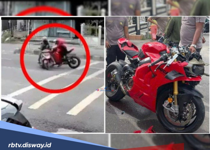 Pelajar 17 Tahun Bawa Motor Ducati Tabrakan dengan Honda BeAT, Bagaimana Kondisi Korban? 