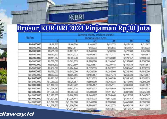 Brosur KUR BRI 2024 Pinjaman Rp 30 Juta untuk Pelaku UMKM, Syarat Minimal Usia 21 Tahun