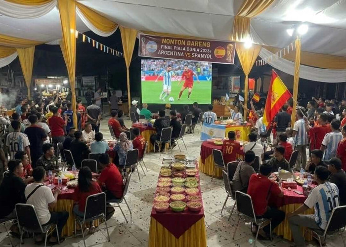 Meriah! Pemkab Seluma Gelar Nobar Final Piala Dunia 2026 Argentina vs Spanyol di Alun-Alun Kota Tais