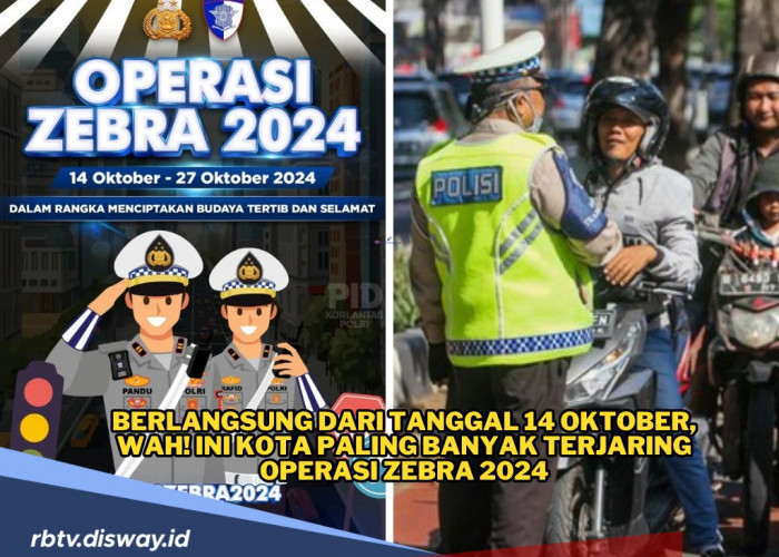 Kota Paling Banyak Terjaring Operasi Zebra 2024 di Hari kelima Operasi Zebra 2024 se Indonesia