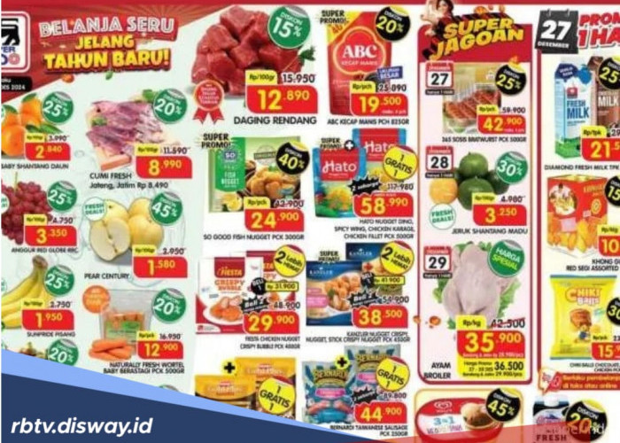 Promo JSM Superindo Diskon 50%, Berlaku Sampai 29 Desember 2024, Jangan Ketinggalan!