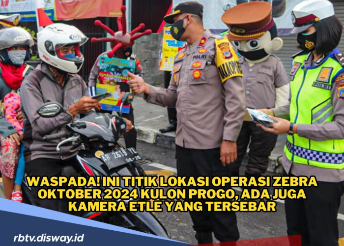 Ini Titik Lokasi Operasi Zebra Oktober 2024 di Kulon Progo, Ada Tilang Elektronik