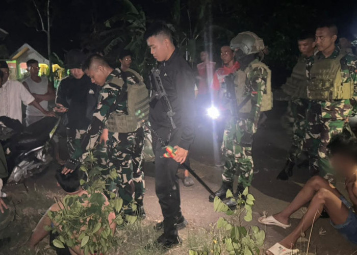 Aksi Nekat Geng Motor di Seluma, Lempar Botol ke Prajurit TNI yang Sedang Patroli