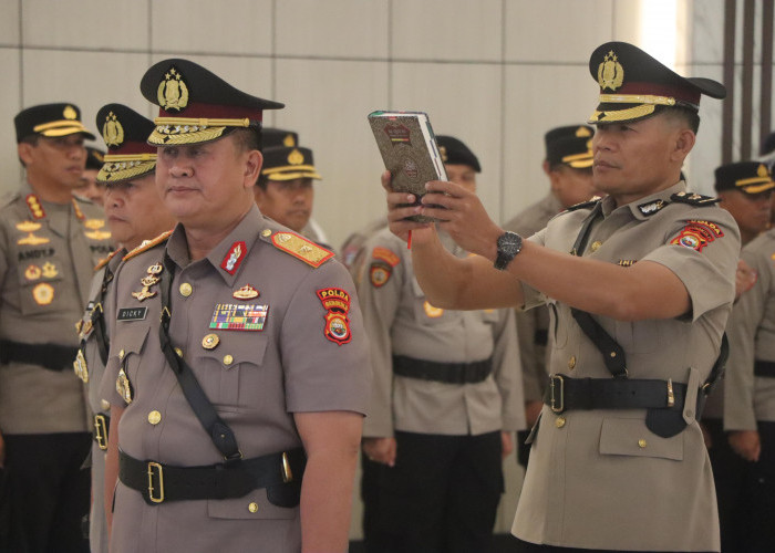 Sertijab Wakapolda Bengkulu dan Beberapa PJU, Kapolda: Pejabat Baru Semangat Baru