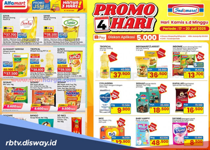 Serbu Promo JSM Indomaret dan Alfamart, Belanja Hemat Kebutuhan Dapur hingga Body Care