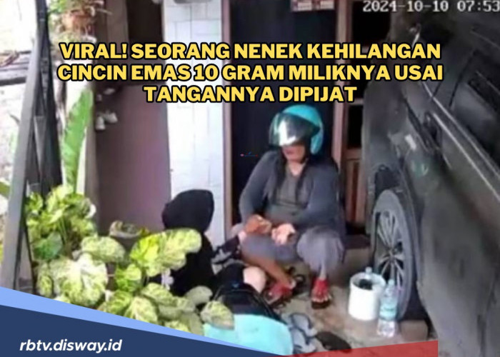 Seorang Nenek Kehilangan Cincin Emas 10 Gram Usai Tangannya Dipijat, Rekaman CCTV Jadi Saksi 