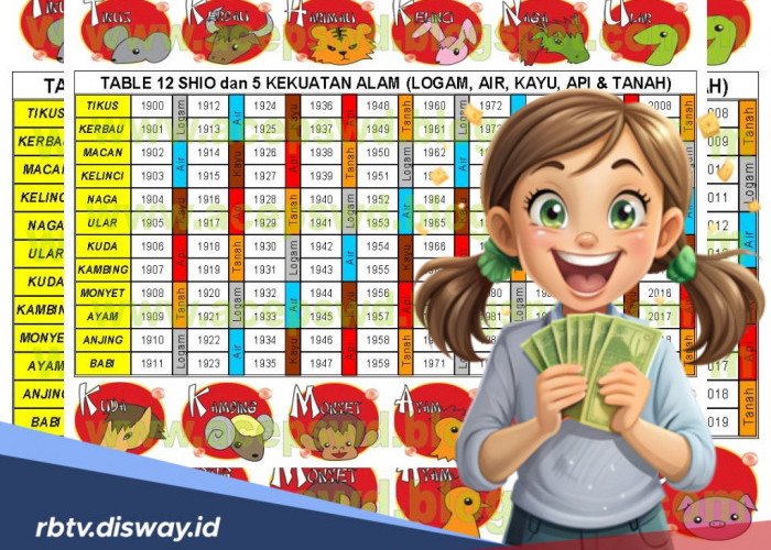 Tajir Melintir, 6 Shio Ini Diprediksi Bakal Ketiban Rezeki Nomplok di Bulan Desember 2025