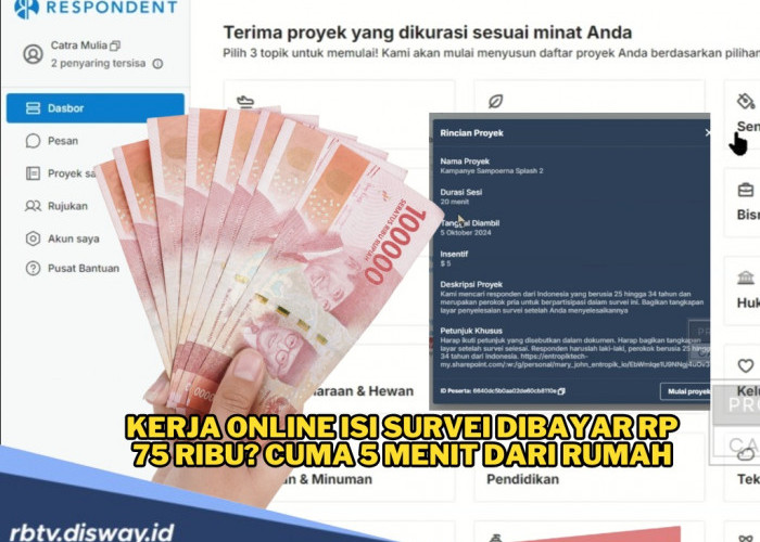 Aplikasi Penghasil Uang: Kerja Online Dibayar Rp 75 Ribu, Tugasnya Cuma 5 Menit dan Bisa Dimana Saja