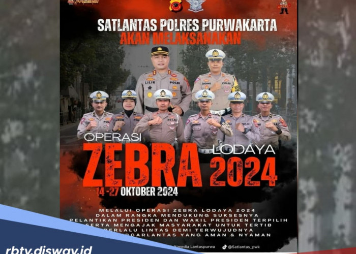 Ini Titik Lokasi Razia Operasi Zebra 2024 di Purwakarta, Polantas Polres Purwakarta Akan Berpatroli