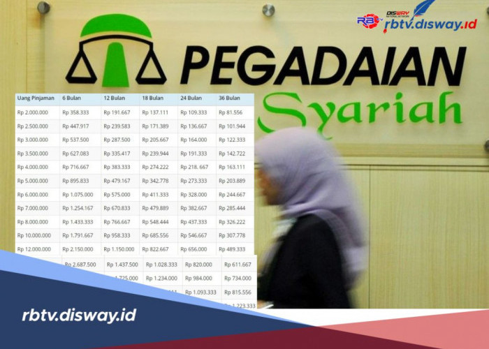 Tabel Pinjaman di Pegadaian Syariah Rp 5-100 Juta, Tanpa Bunga dan Cicilan Ringan 