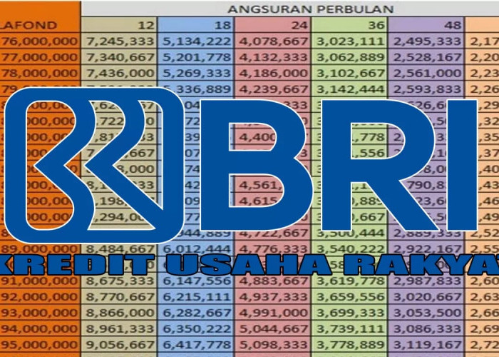 Update Angsuran KUR BRI Pinjaman Rp 25 Juta, Tenor 1 Tahun Sampai 5 Tahun Bunga 0,5 Persen