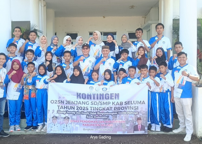 Wakili Kabupaten Seluma, 20 Kontingen Atlet O2SN Bersaing di Tingkat Provinsi Bengkulu 