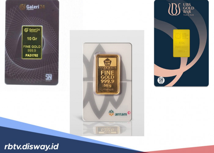 Update Harga Emas Hari Ini: Antam, UBS dan Galeri 24, Mana Paling Murah?