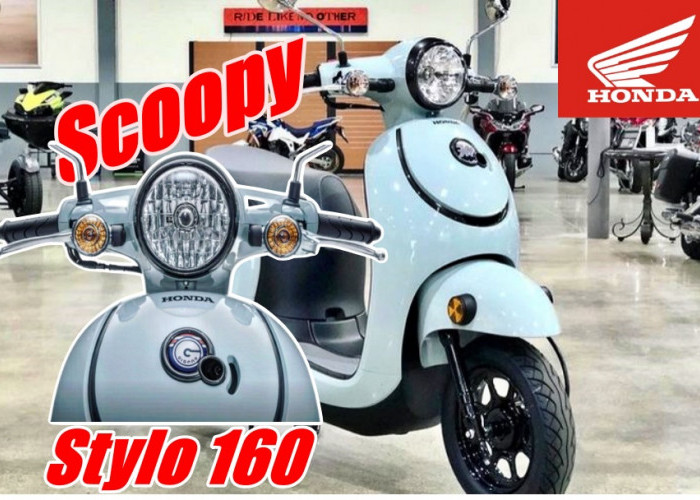 Honda Scoopy Stylo 160 Gaya Retro Sentuhan Futuristik, Cocok Untuk Teman Nongkrong Kawula Muda