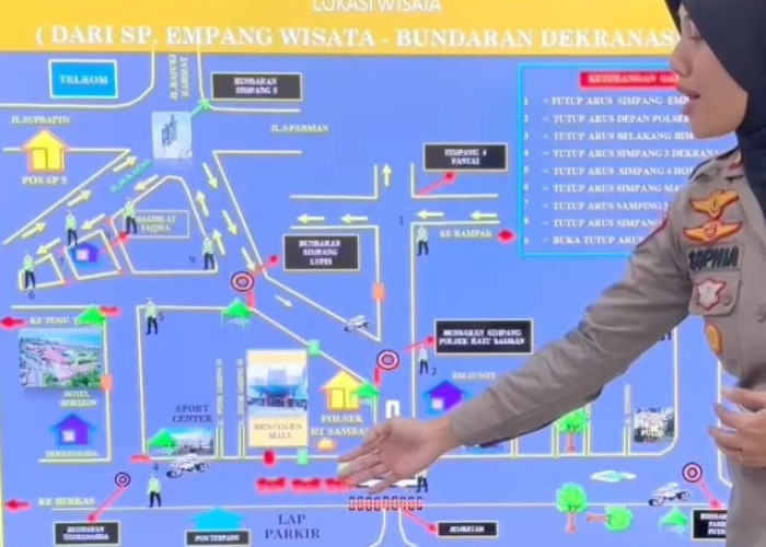 Masyarakat Harus Tahu, Siang Ini Pantai Panjang Diterapkan Satu Jalur