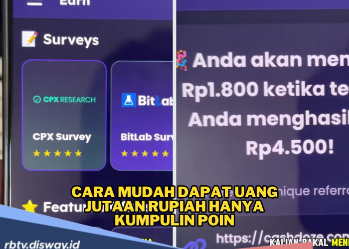 Cara Dapat Uang Jutaan Rupiah Hanya Kumpulin Poin di Website CashDoze, Tanpa Modal, Cukup HP dan Internet