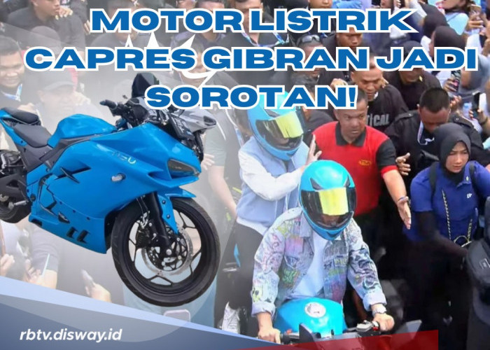 Penasarankan, Cek Yuk Spesifikasi Motor Listrik Asli Buatan Indonesia yang Digunakan Cawapres Gibran Masuk GBK