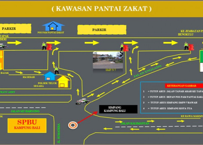 Perhatikan! Ini Rekayasa Lalin Kawasan Pantai Panjang Malam Tahun Baru dan Selama Libur Nataru