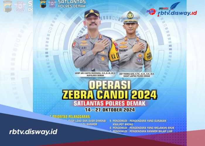 Ada 7 Prioritas Pelanggaran, Ini Titik Lokasi Razia Operasi Zebra Candi 2024 di Demak