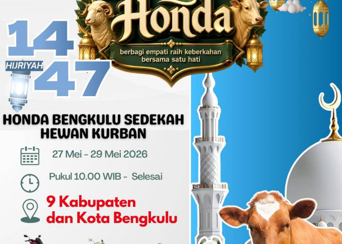 Rayakan Idul Adha 1447 H, Astra Motor Bengkulu Berbagi Hewan Kurban