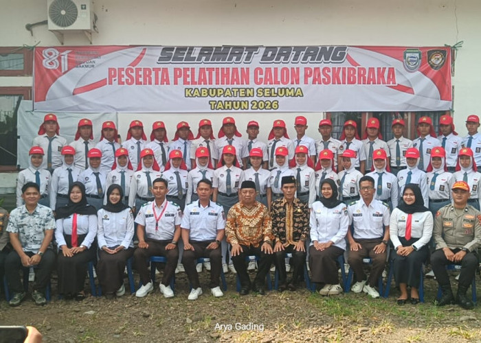 Wabup Seluma Gustianto Lepas 36 Anggota Paskibraka Jalani Karantina