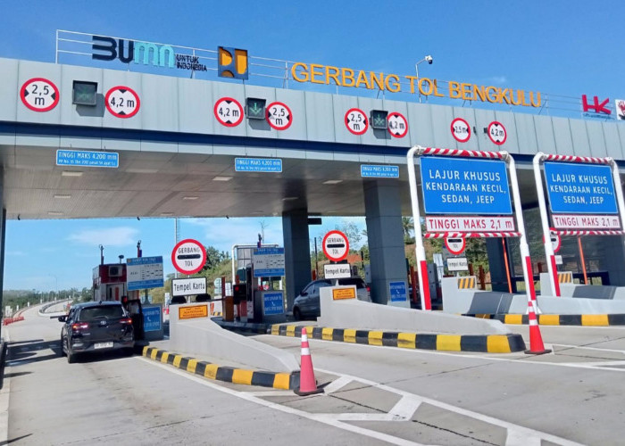 Awal Januari 2025, Trafik Kendaraan yang Melintas di Tol Bengkulu - Taba Penanjung Naik 195 Persen