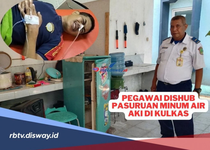 Pegawai Dishub Pasuruan Keracunan, Diduga Minum Air Aki di Kulkas Kantor