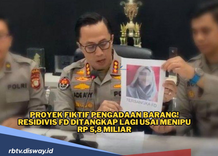 Residivis FD Ditangkap Lagi Usai Menipu Rp 5,8 Miliar, Modusnya Proyek Fiktif Pengadaan Barang