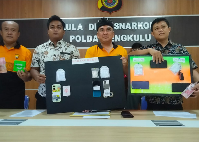 Polda Bengkulu Tangkap 3 Pelaku Penyalahgunaan Narkotika, Pengakuannya Beli dari Terpidana di Lapas