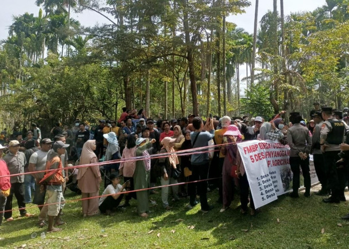 PT Agricinal Digeruduk Ratusan Massa dari 5 Desa Penyangga, Ini yang Diminta