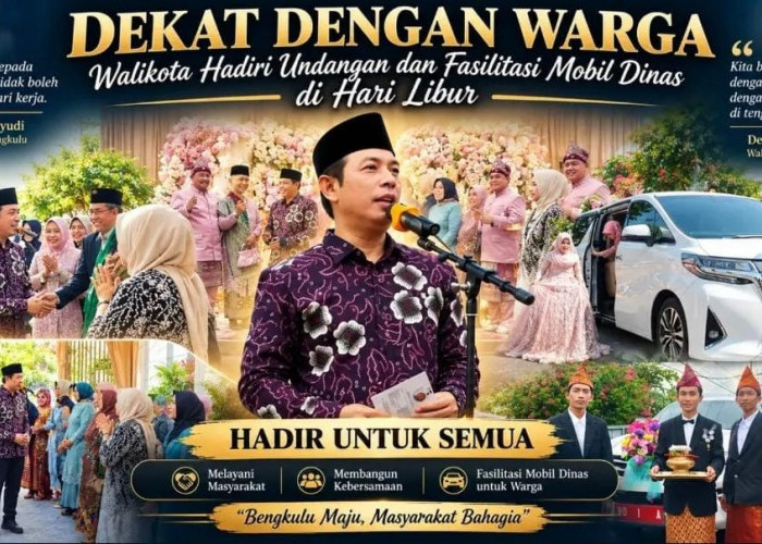Dekat dengan Warga, Walikota Hadiri Undangan Pernikahan dan Fasilitasi Mobil Dinas di Hari Libur