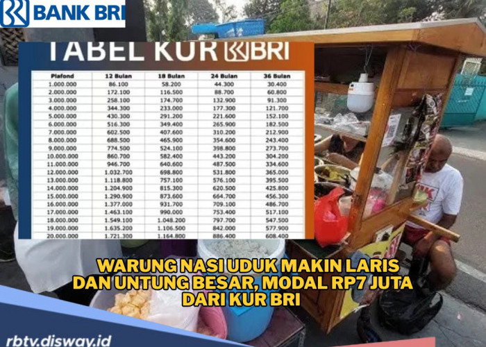 Upgrade Warung Nasi Uduk dengan Modal Rp7 Juta dari KUR, Cek Cicilan KUR BRI di Sini
