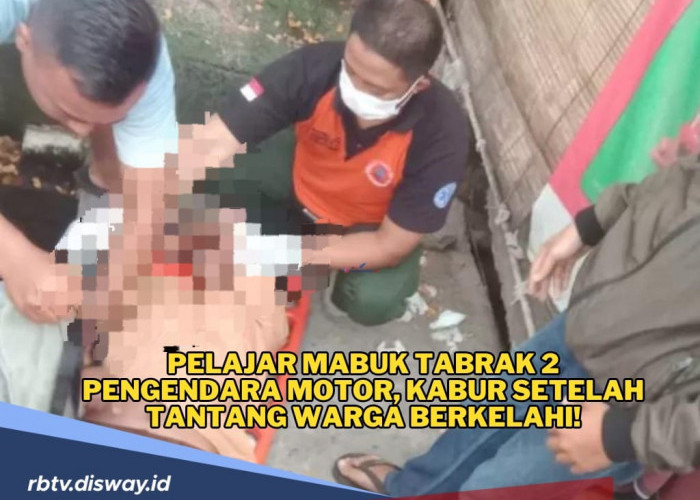 Berkendara saat Mabuk, Pelajar Ini Tantang Warga Berkelahi Usai Tabrak 2 Pengendara Motor