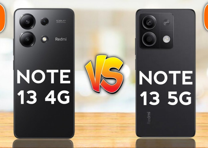 Terbaru, Begini Perbandingan Spesifikasi dan Harga Redmi Note 13 4G Vs Redmi Note 13 5G   