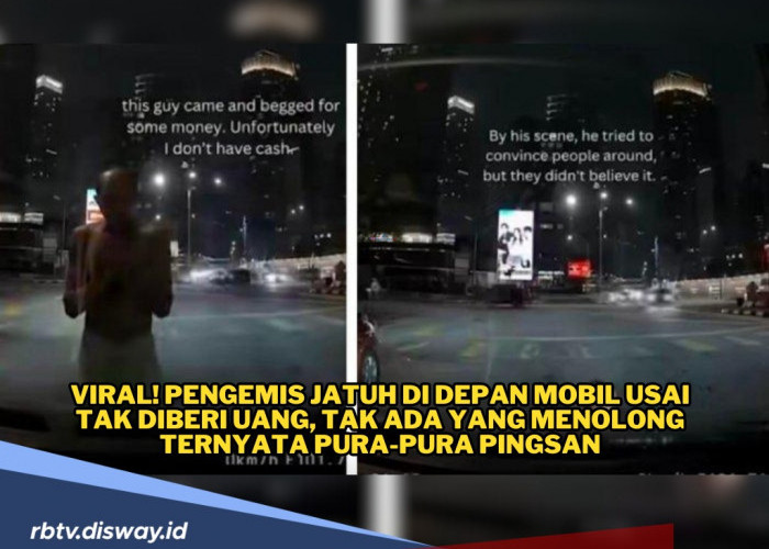 Tidak Diberi Uang, Pengemis Ini Pura-pura Pingsan di Depan Mobil