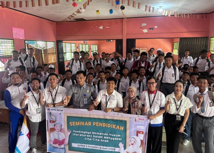 Perkuat Edukasi di Sekolah Binaan, Astra Motor Bengkulu Gelar Seminar Pendidikan di SMKN 3 Seluma 