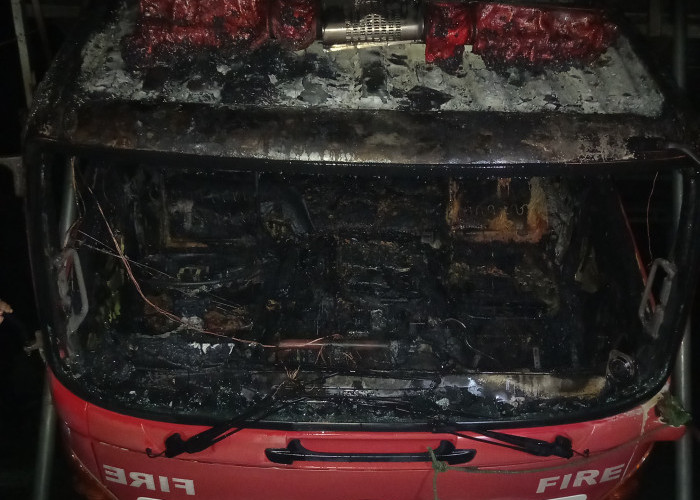 Mobil Pemadam Kebakaran Bengkulu Tengah Terbakar, Ini Dugaan Penyebabnya