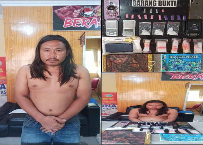 Polisi Tangkap Pria Berambut Gondrong, Diduga Jaringan Besar Narkoba