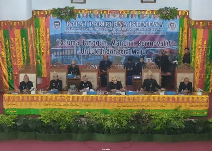 DPRD Seluma Gelar Paripurna Istimewa Hari Jadi Kabupaten ke-23, Pentingnya Sinergi Demi Seluma Maju 