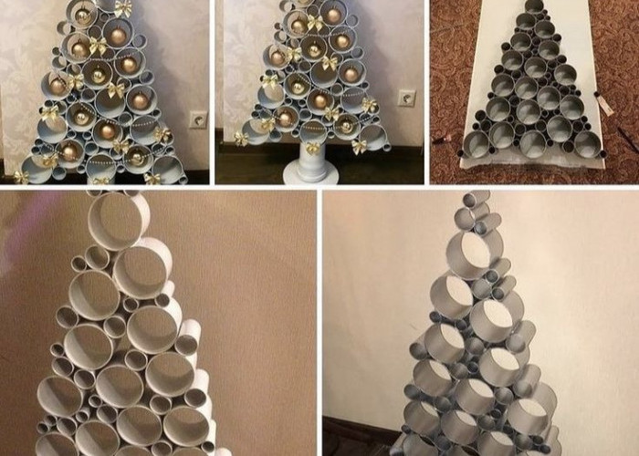 Estetik dan Berkesan, Begini Cara Membuat Pohon Natal dengan Bahan Pipa PVC