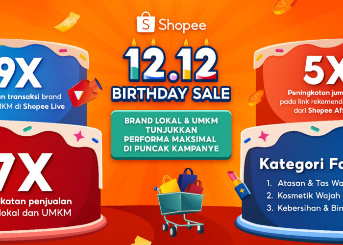 Laris Manis, Penjualan Brand Lokal dan UMKM Tembus 7 Kali Lipat di Shopee 12.12 Birthday Sale