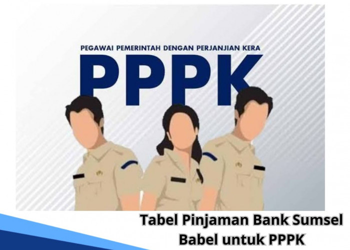 Tabel pinjaman Bank Sumsel Babel untuk PPPK, Plafon Rp 25 Juta Tenor Panjang