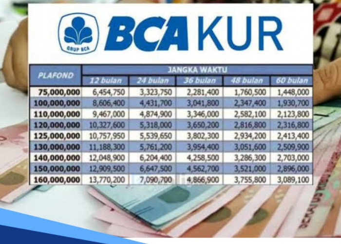 Tabel Angsuran KUR BCA 2024 Tenor 60 Bulan, Ini Syarat Pengajuan Pinjaman Rp 25-100 Juta untuk Modal Usaha