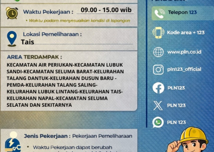 Jelang MTQ, ULP PLN Tais Optimalkan Pemeliharaan Jaringan Listrik 