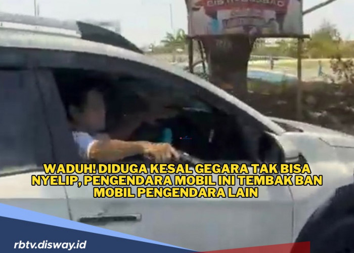 Waduh! Diduga Kesal Gegara Tak Bisa Nyalip, Pengendara Mobil Ini Tembak Ban Mobil Pengendara Lain 