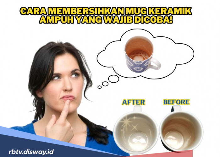 Cara Membersihkan Mug Keramik, Ibu-ibu Wajib Coba Dirumah!