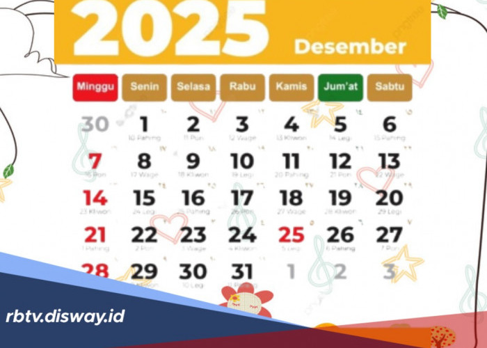 Catat! Ini Daftar Tanggal Merah Desember 2025, Siap-siap Mau Kemana?
