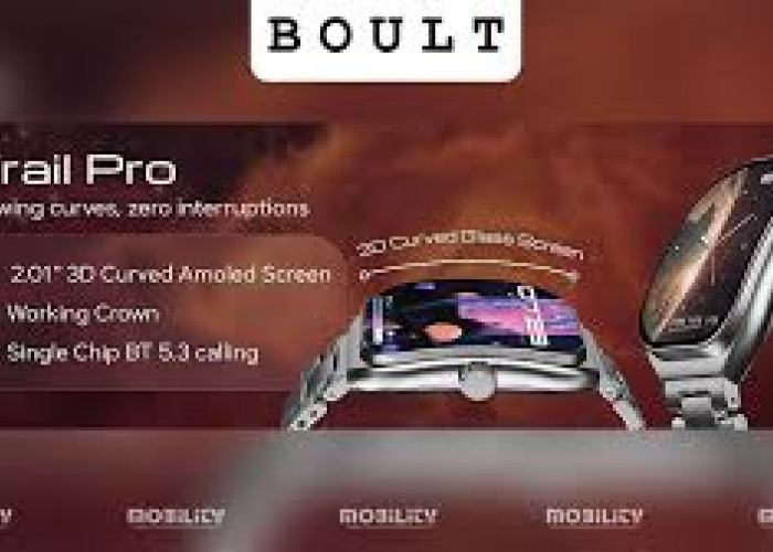 Boult Trail Pro, Smartwatch dengan Layar AMOLED Lengkung 3D dan Fitur Pemantauan Detak Jantung 24/7